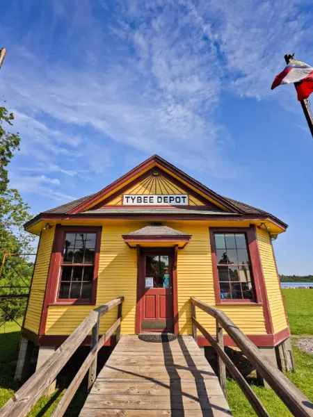 Tybee Depot at Old Fort Jackson Historic Site Savannah Coastal Georgia 1