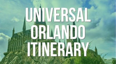 Universal Orlando Itinerary Landing