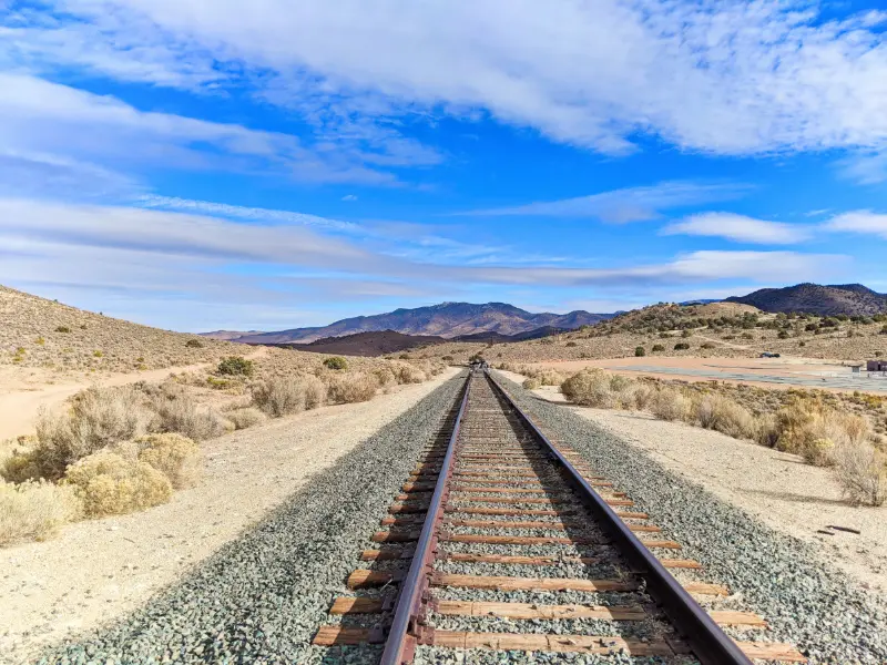 V&T Railway Tracks Rail Biking Carson City Nevada 2020 1
