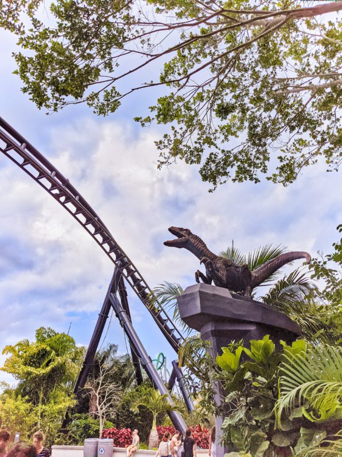 Velocicoaster in Jurassic World Universal Islands of Adventure Orlando Florida