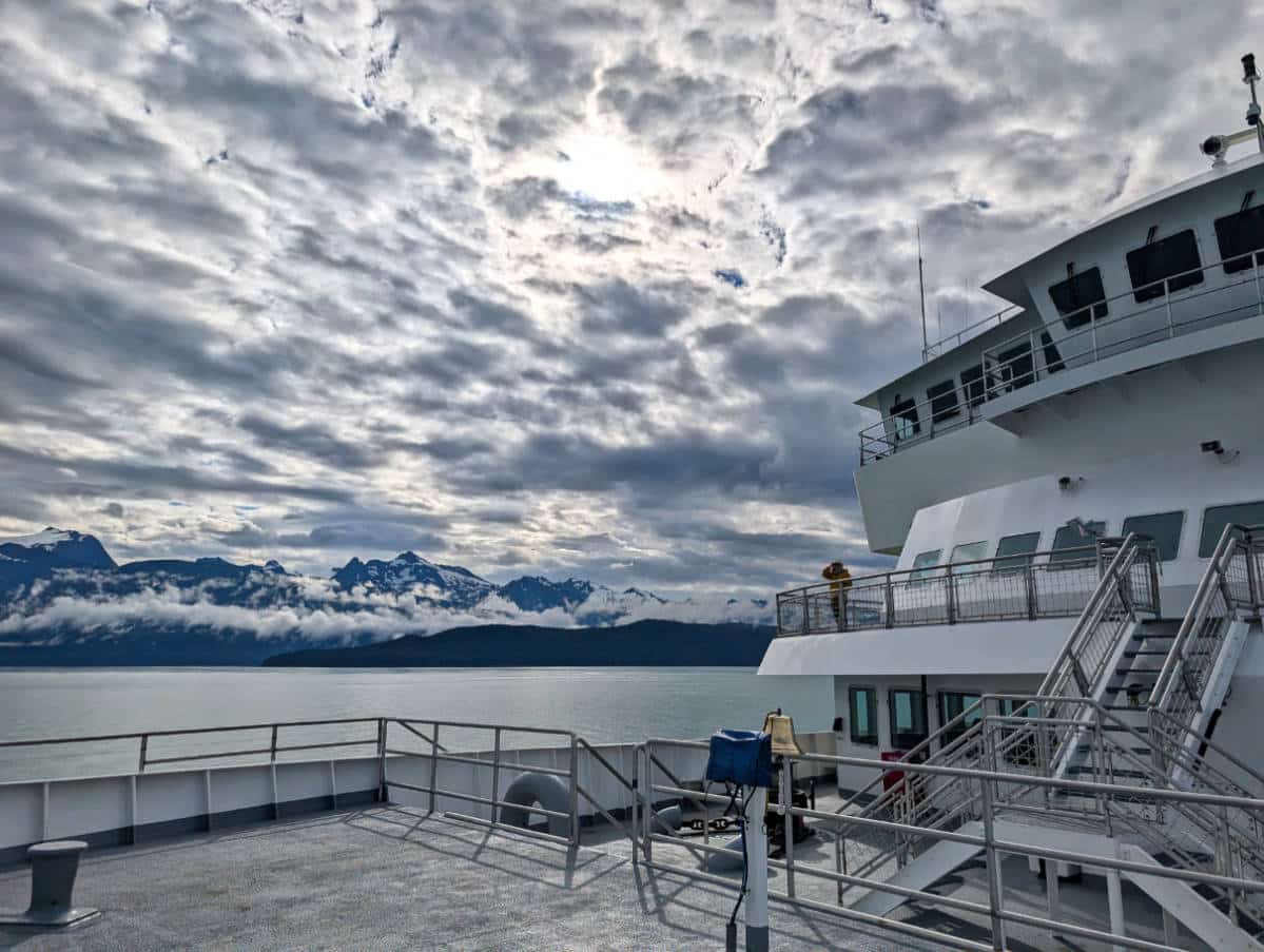 View from Alaska Marine Highway Ferry Hubbard Juneau to Haines Route 2