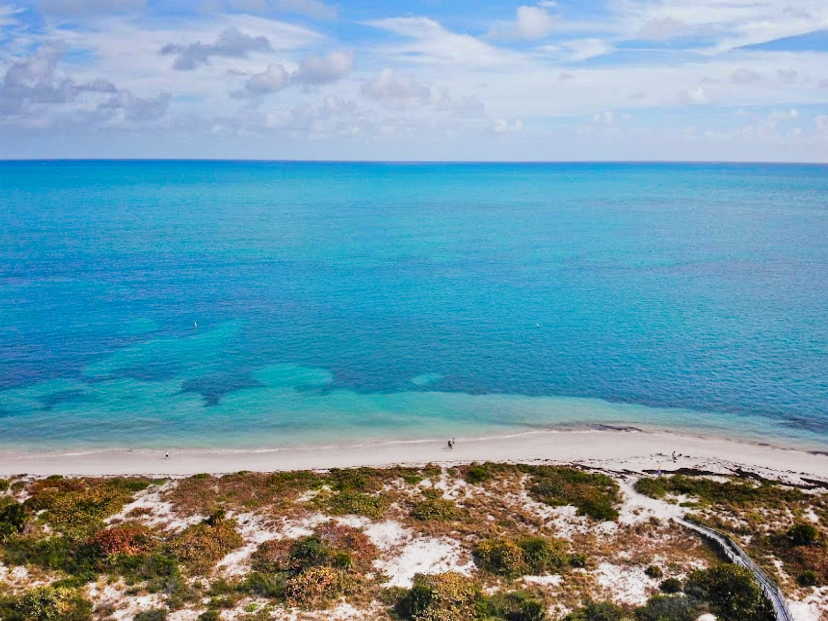 View from Cape Florida Lighthouse Key Biscayne Miami Florida 1