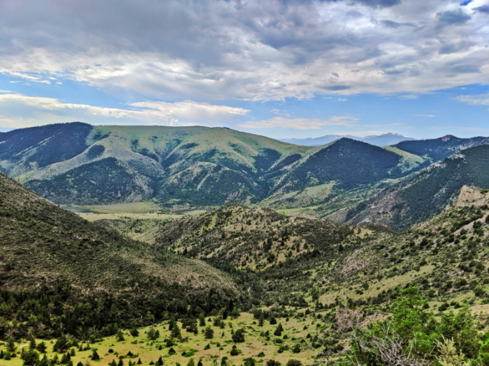 View from Hiking path at Lewis and Clark Caverns State Park Montana 1