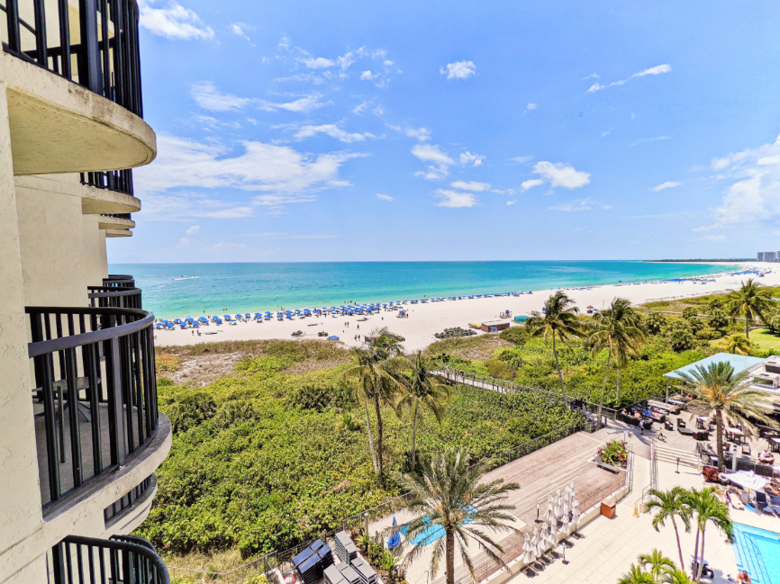View from Hotel Balcony at Hilton Marco Island on the Beach Gulf Coast Florida 2