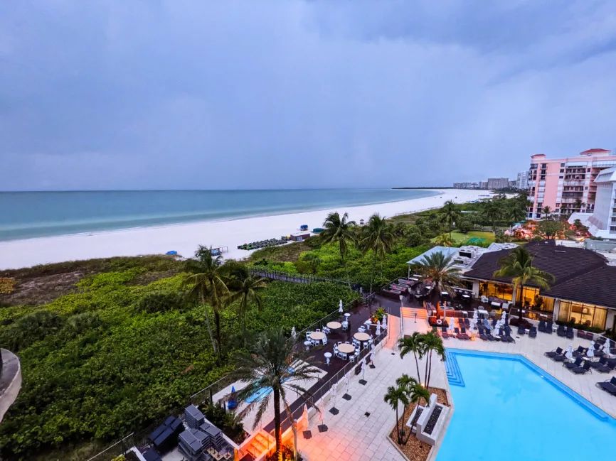 View from Hotel Balcony at Hilton Marco Island on the Beach Gulf Coast Florida 3