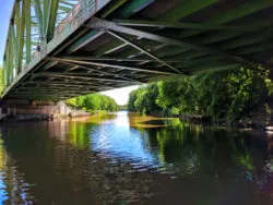 View from River Cruise boat on Erie Canal Rochester New York 1