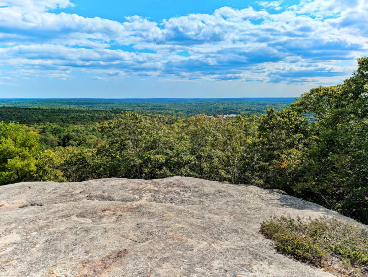 View from Summit at Bradbury Mountain State Park Freeport Maine