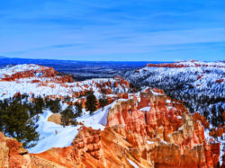 View from Sunrise Point Bryce Canyon National Park in the Snow Utah 2