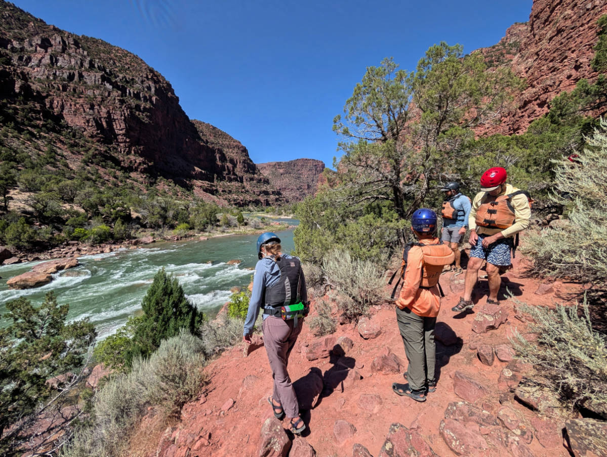 View from hike at Disaster Falls Rafting the Green River with OARS in Dinosaur National Monument Gates of Lodore Utah 5