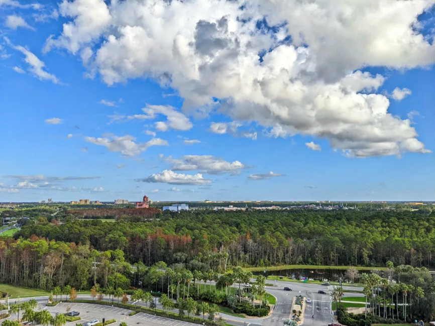 View of Hollywood Studios from Dahlia Lounge Gran Destino Tower Disneys Coronado Springs Resort 1