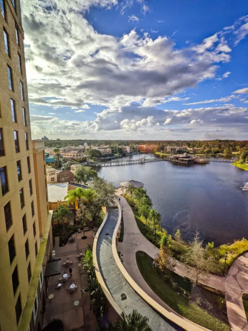 View of Lagoon from Gran Destino Tower Disneys Coronado Springs Resort 2