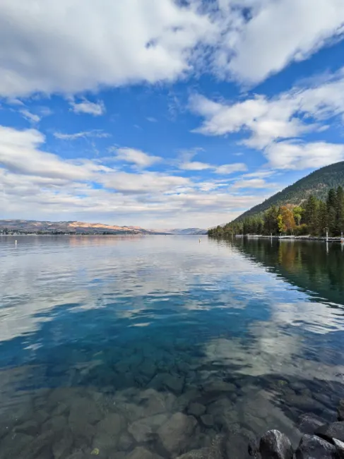 View of Lake Chelan from Lake Chelan State Park Washington 1