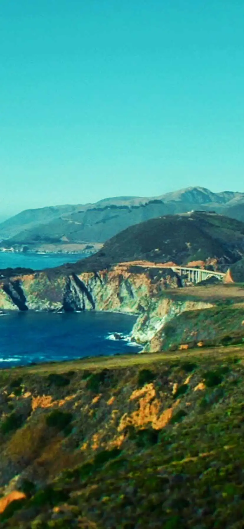 Vintage Big Sur Bixby Bridge California Coast Road Trip