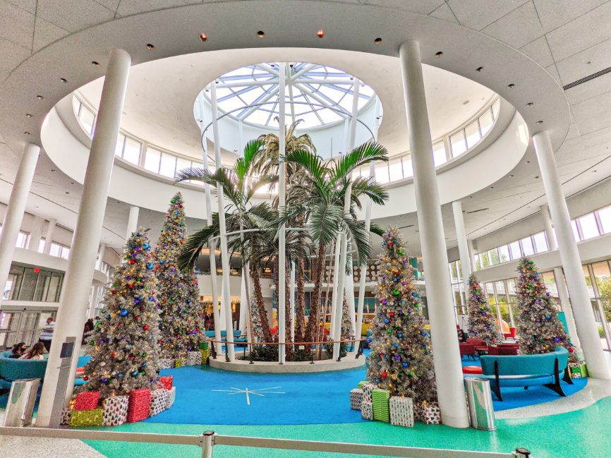 Vintage Christmas Decorations at Cabana Bay Beach Resort Universal Orlando 1