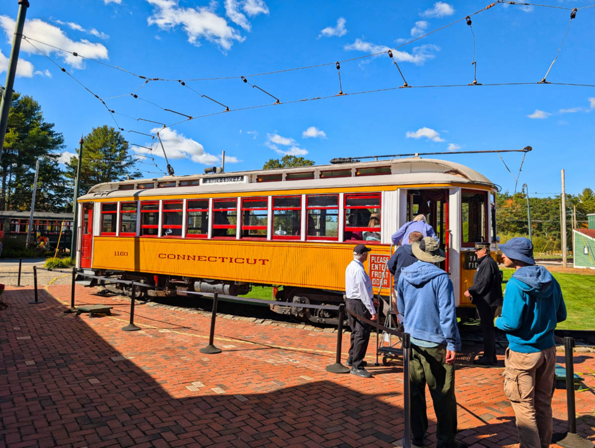 Vintage Trolley at Seashore Trolley Museum Kennebunkport Maine