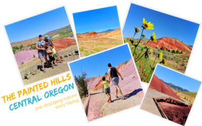 Visiting the Painted Hills of Central Oregon is a beautiful day of hiking, fossils and nature. See how to get there, where to stay, hiking trails at John Day Fossil Beds, and planning tips.
