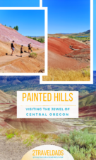 Visiting the Painted Hills of Central Oregon is a beautiful day of hiking, fossils and nature. #oregon #hiking