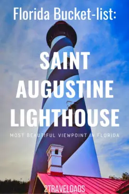 If you're in St Augustine, FL you need to visit the Saint Augustine Lighthouse! It's one of the tallest in the USA and is the prettiest lighthouse in Florida. Information on touring the lighthouse, maritime museum and more. #Florida #lighthouse #vacation