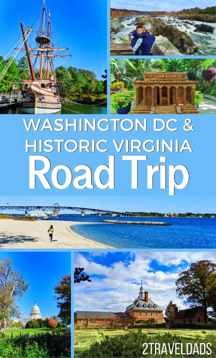 Fun, historic Washington DC and Virginia road trip plan. From the best things to do near DC to Virginia Beach and Williamsburg, this great road trip includes Revolutionary War history and beautiful nature.