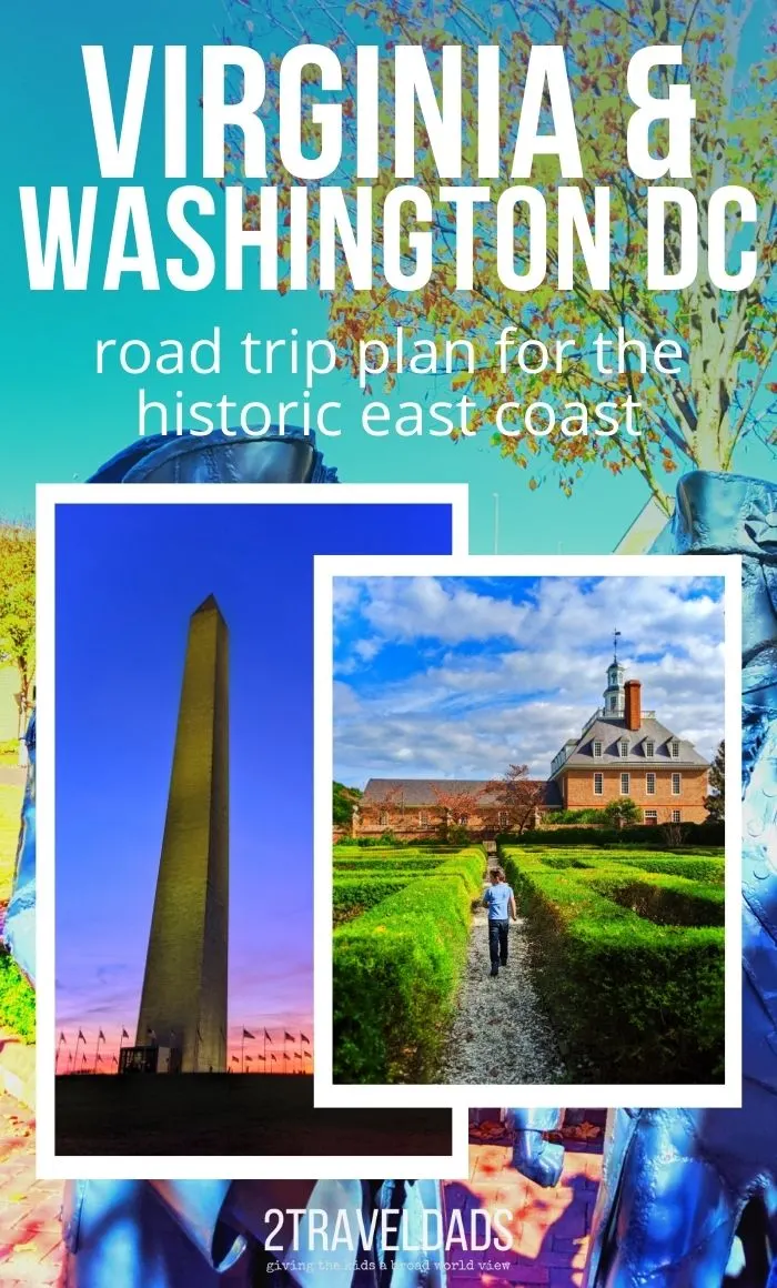 Fun, historic Washington DC and Virginia road trip plan. From the best things to do near DC to Virginia Beach and Williamsburg, this great road trip includes Revolutionary War history and beautiful nature.