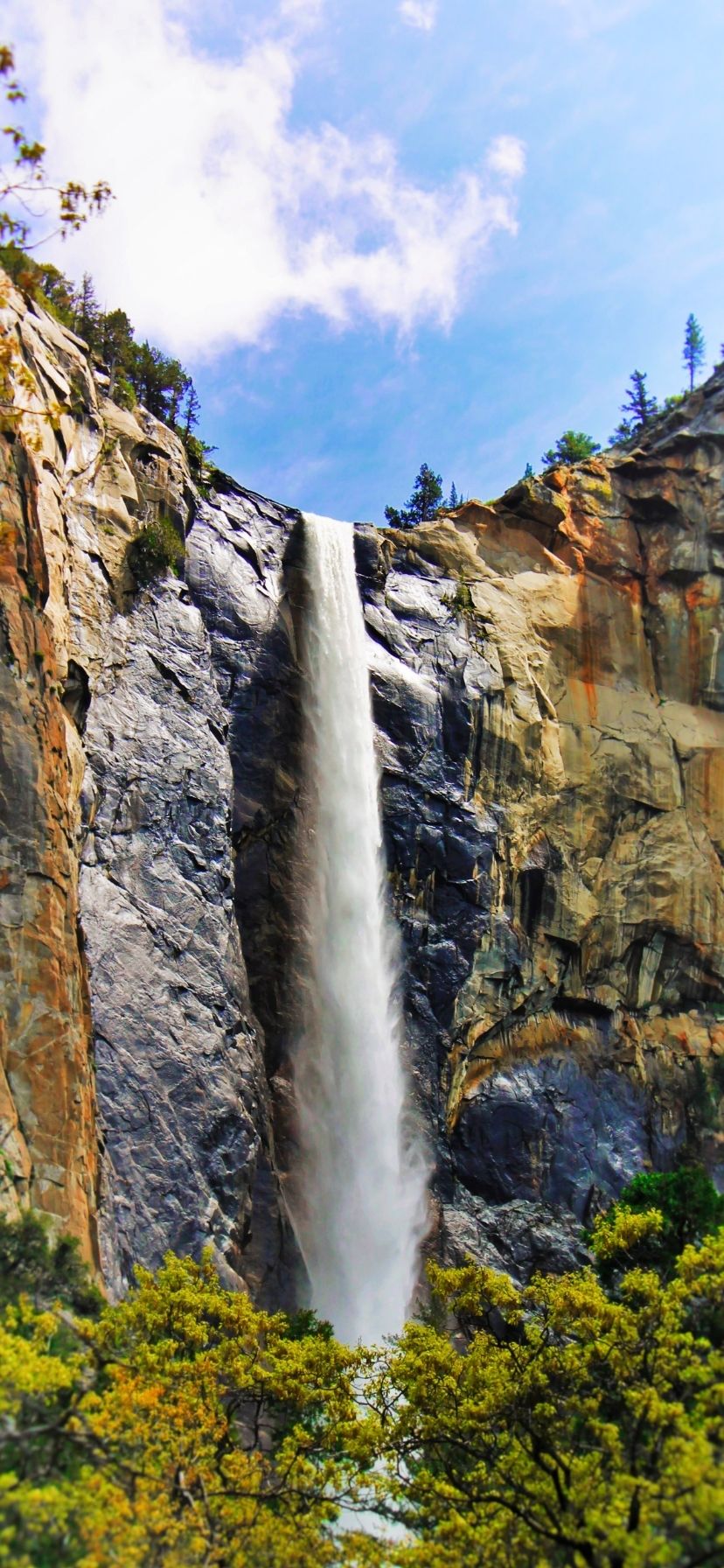 Waterfall in Yosemite National Park California