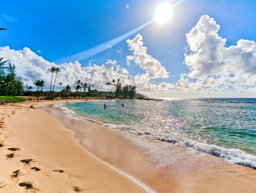 Waves at Poipu Beach Koloa South Shore Kauai Hawaii 2