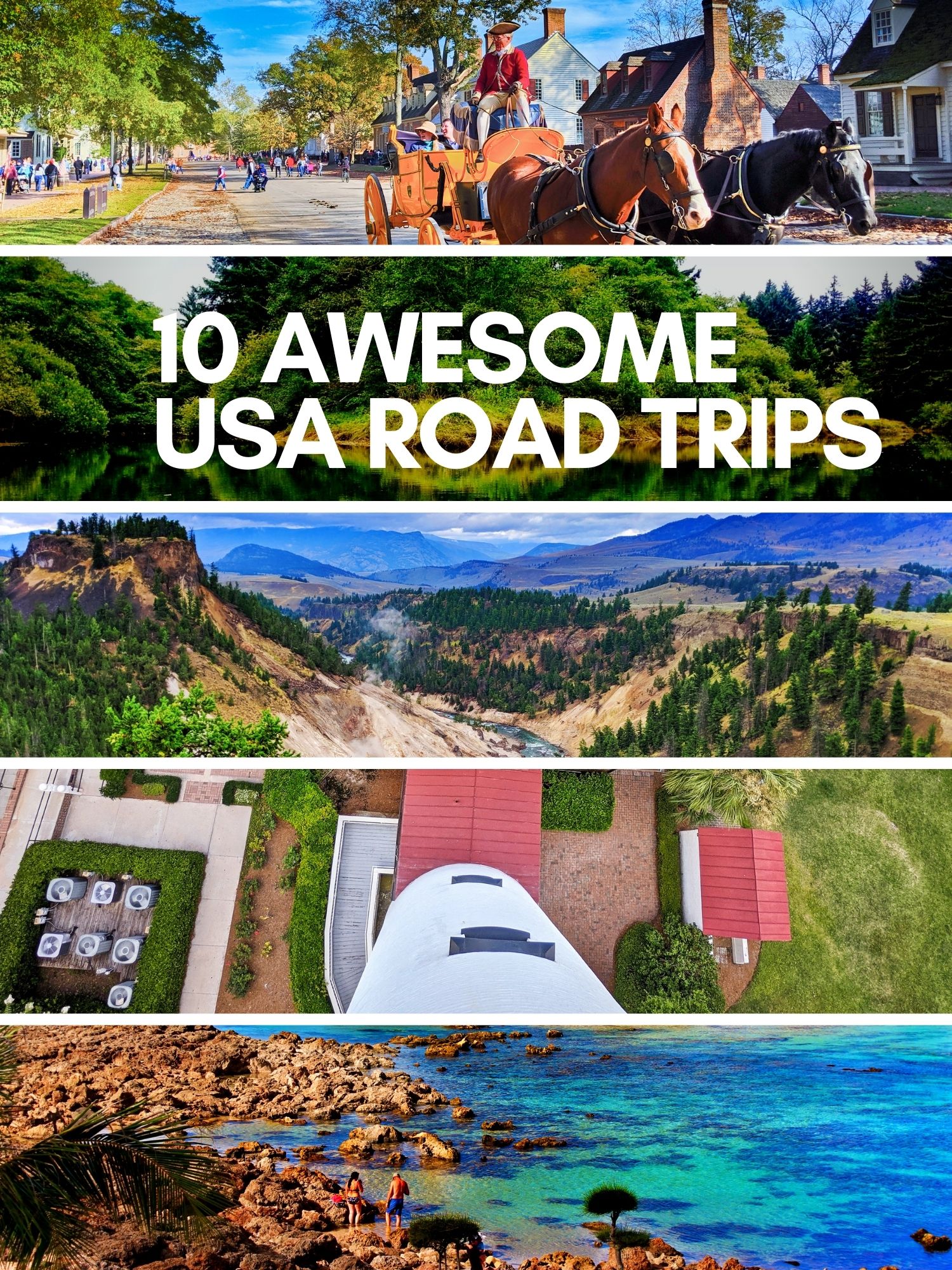 10 awesome USA road trips that you can plan now. From rugged Oregon to the Florida Keys, historic Virginia and Washington DC to western National Parks. Beautiful, fun USA road trips to look forward to