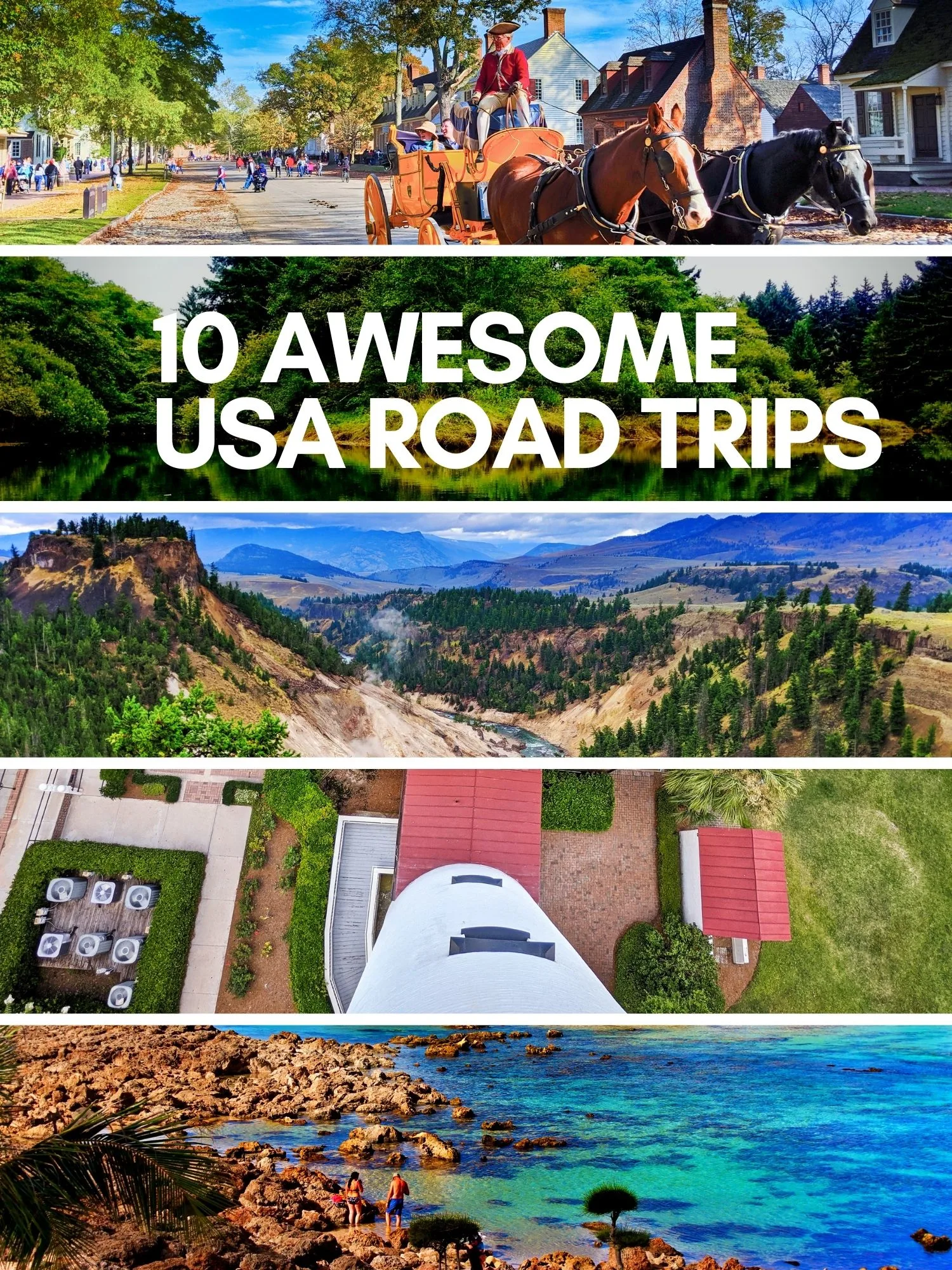 10 awesome USA road trips that you can plan now. From rugged Oregon to the Florida Keys, historic Virginia and Washington DC to western National Parks. Beautiful, fun USA road trips to look forward to