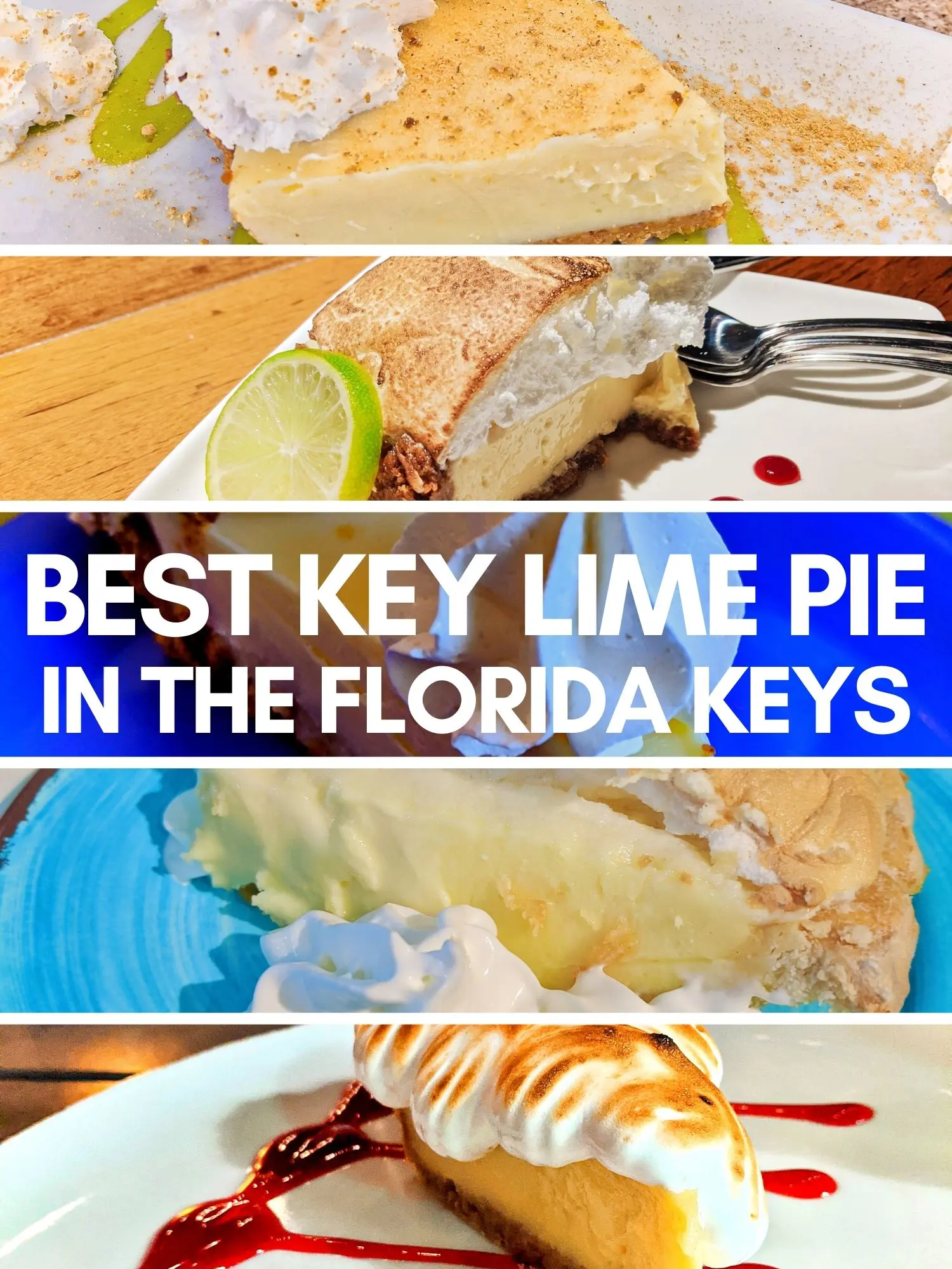 The Florida Keys have countless varieties of key lime pie slices and cocktails. This is the guide to the best key lime pie in the Florida Keys, from Key Largo to Key West, and a key lime pie recipe.