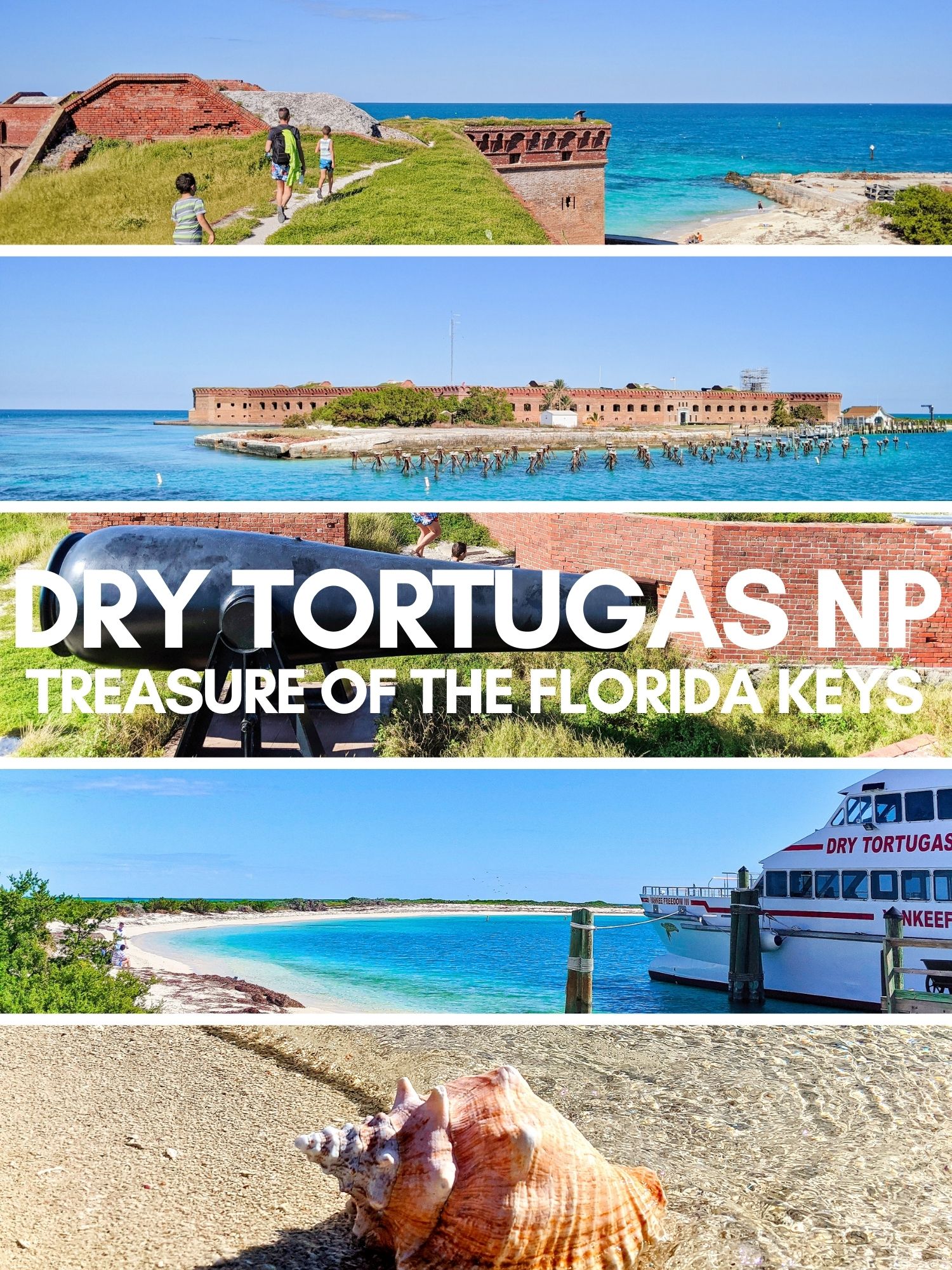 Dry Tortugas is one of the least visited National Parks in the USA. Everything you need to know for the ferry to Fort Jefferson, seaplane to Dry Tortugas, camping and visiting from Key West. Best of the Florida Keys.