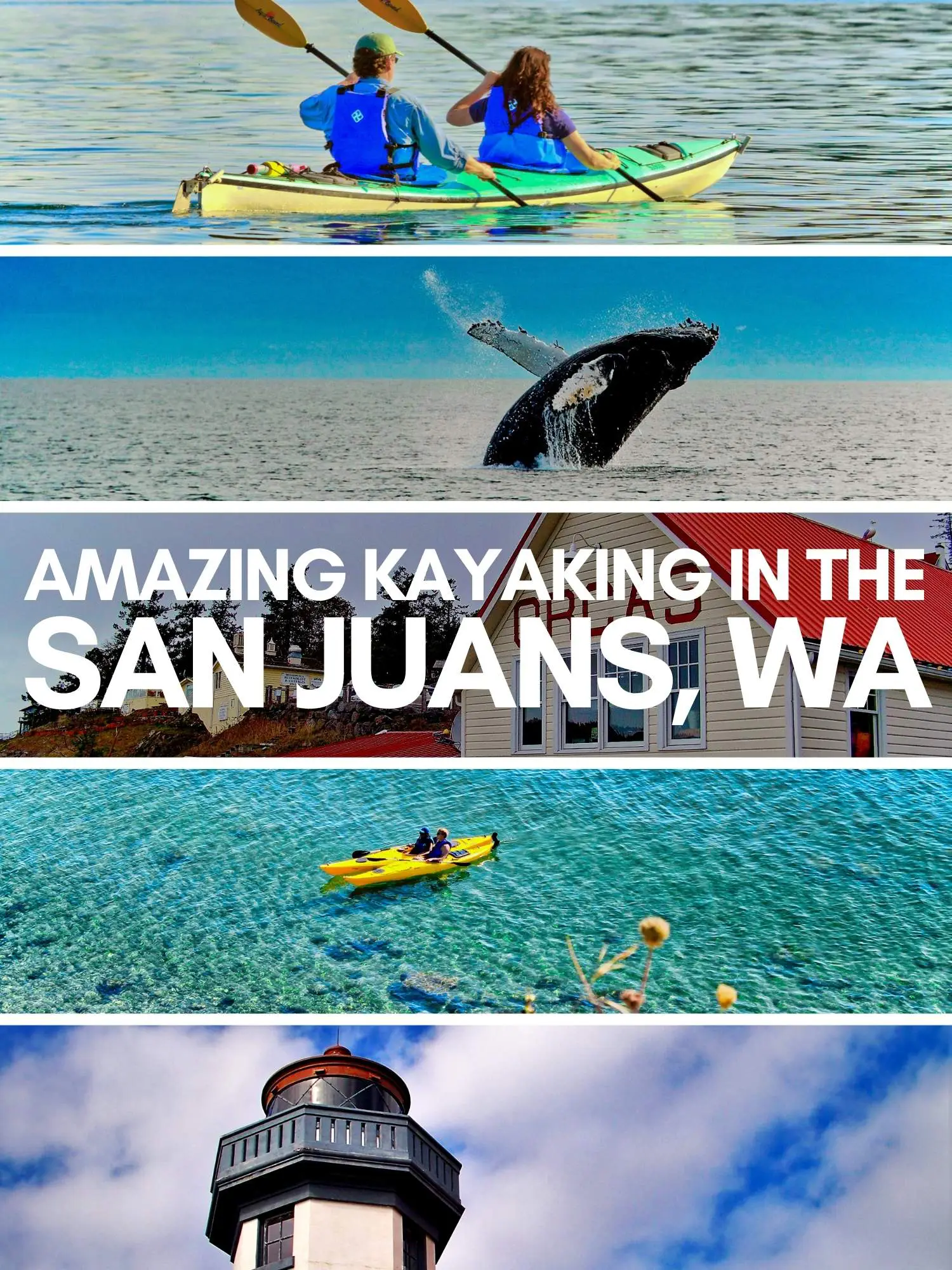 Best kayaking in the San Juan Islands of Washington. Kayak tours and best places to launch in the San Juans, including bioluminescence and kayaking with orcas near Seattle. Best places to launch kayaks on Orcas, Shaw, Lopez and San Juan Island.