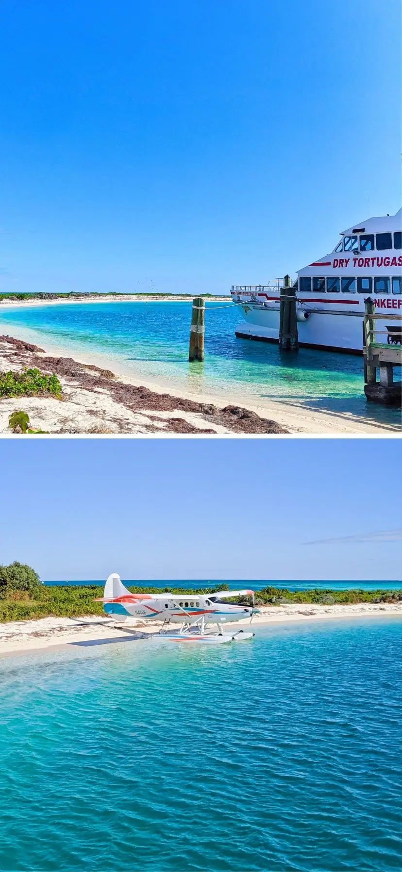 Ferry and seaplane to Dry Tortugas National Park, Florida Keys