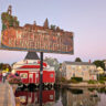 Welcome Sign at Kennebunkport Maine 2