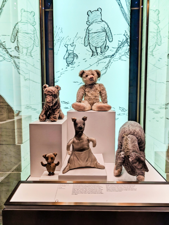 Winnie the Pooh exhibit in New York Public Library 5th Ave New York City 1