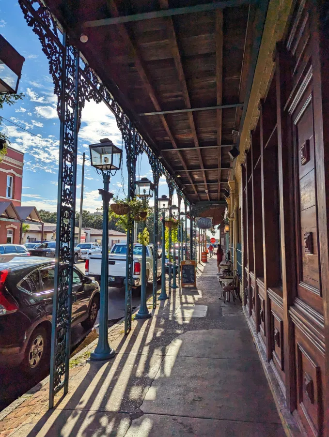 Wrought Iron Balconies in Historic District Pensacola Florida 2