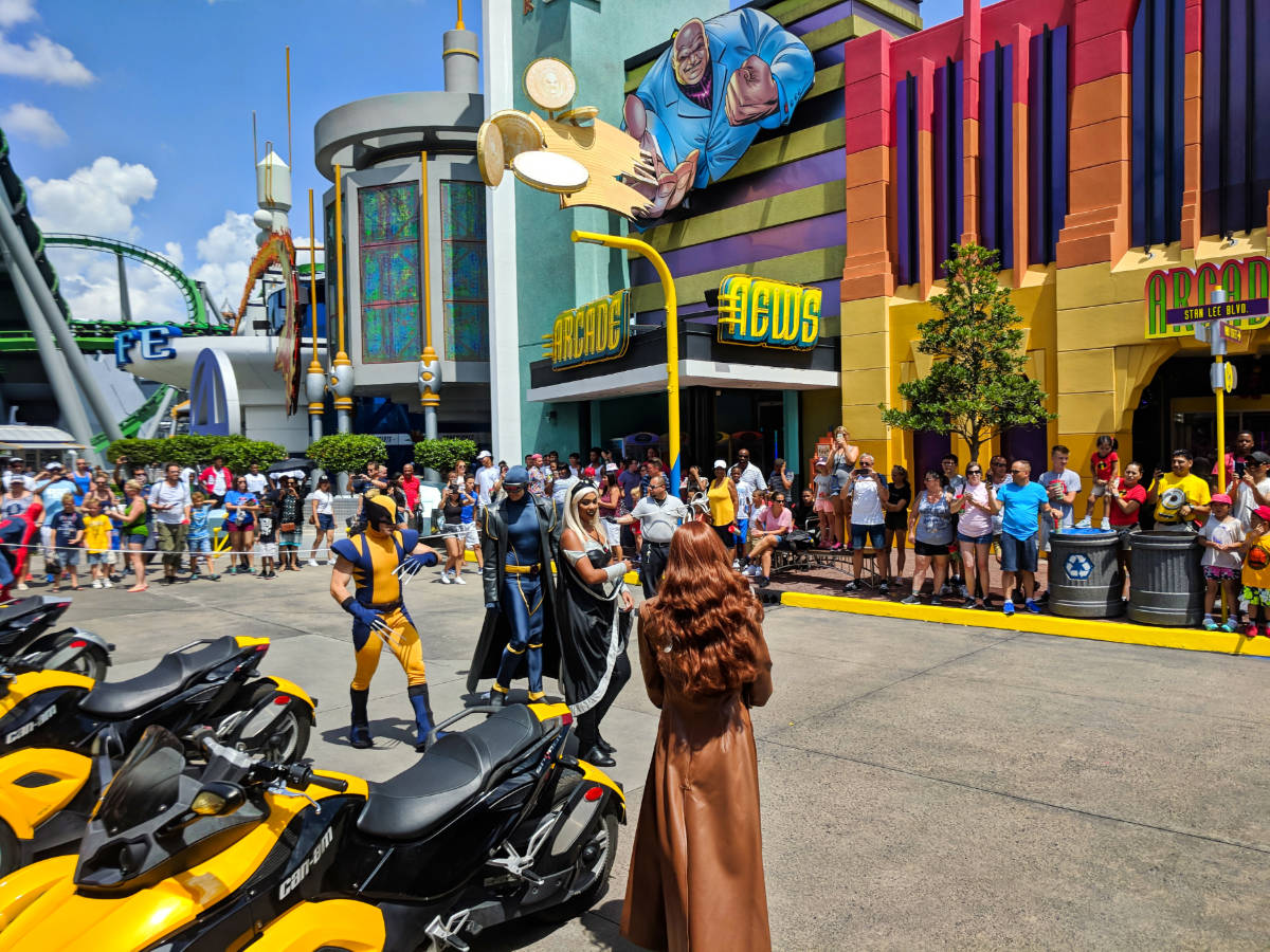 X Men Meet and Greet at Marvel Super Hero Island at Islands of Adventure Universal Orlando Resort