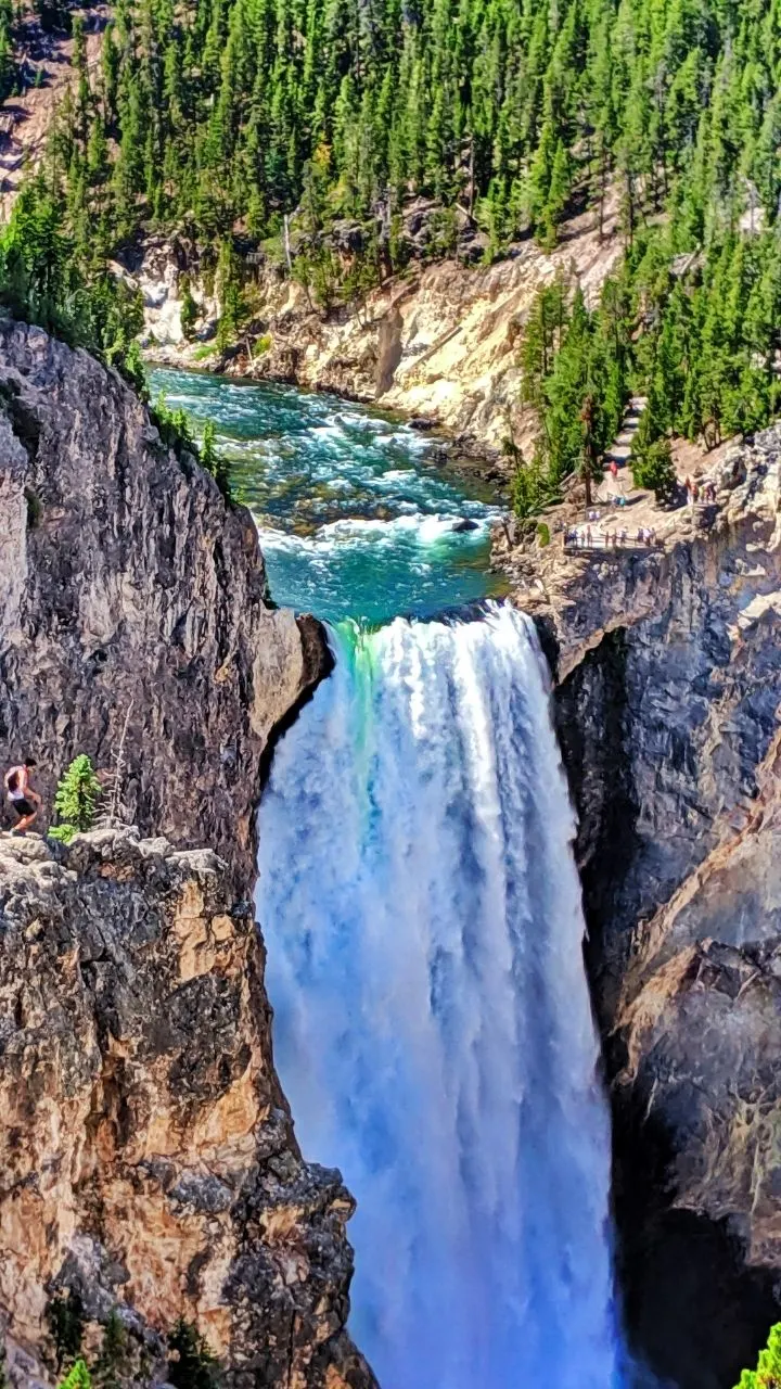 Yellowstone Falls Canyon, 2 Days in Yellowstone Itinerary