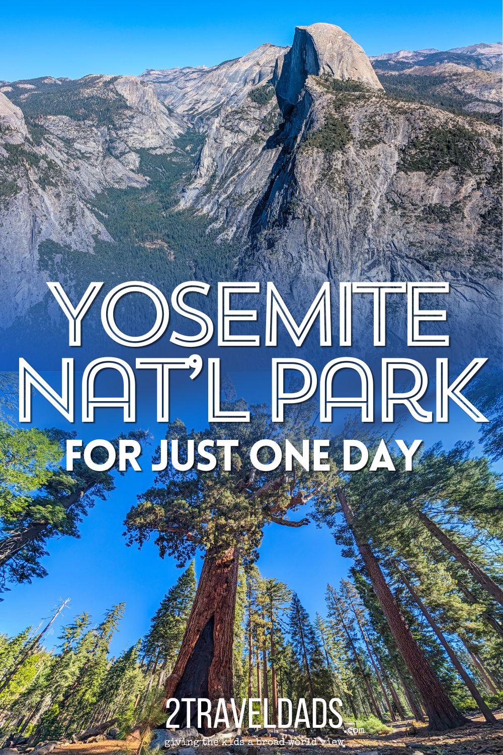 Yosemite National Park in one day is doable and totally worth it. Visiting from Oakhurst, CA is the easiest plan and includes giant sequoias, epic views of Half Dome and the Yosemite Valley, and beautiful hikes with Glacier Point. See what else we recommend if you have just one day in Yosemite.