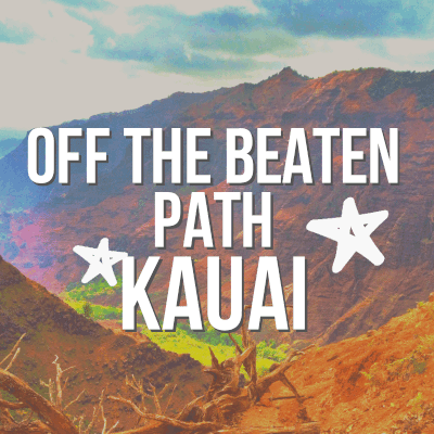 Finding off the beaten path Kauai isn't difficult if you know where to look. Caves, waterfalls, shave ice and more are just off the road on the Garden Island of Hawaii. Recommendations for where to stay on Kauai, tropical hiking and best secret(ish) activities. #Hawaii #tropical #beachvacation #kauai