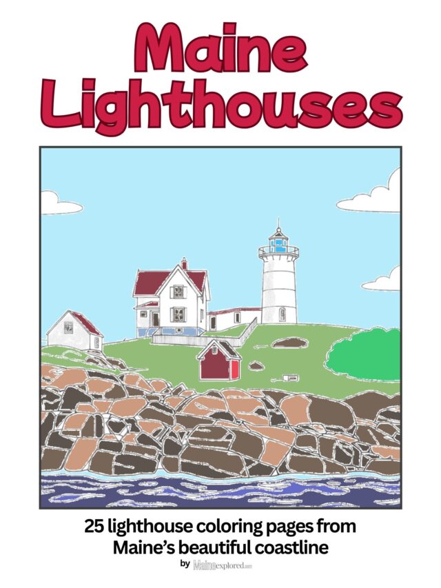 Maine Lighthouses Coloring Book