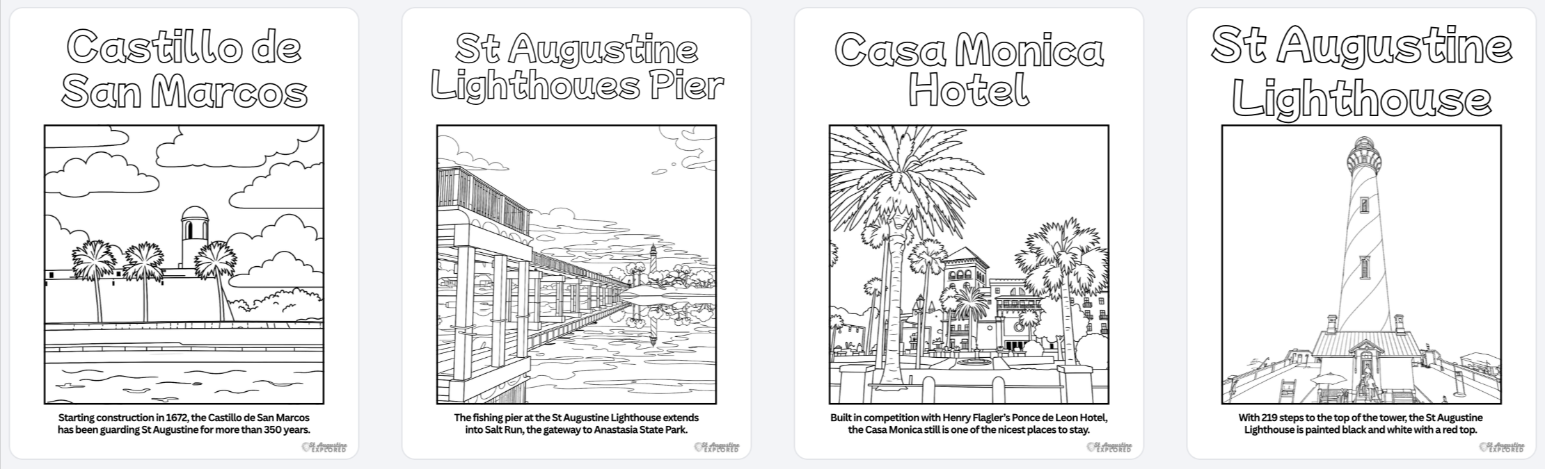 St Augustine Coloring Book Samples 2