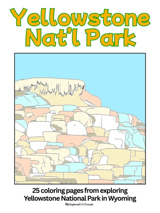 Yellowstone Coloring Book Cover