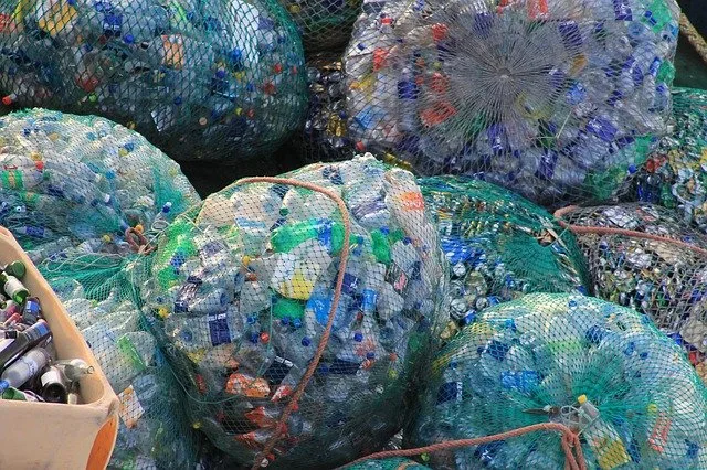 Bagged plastic bottles